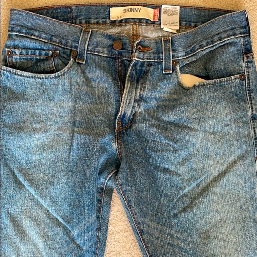 Levi 511 Skinny Jeans. Size 32/32